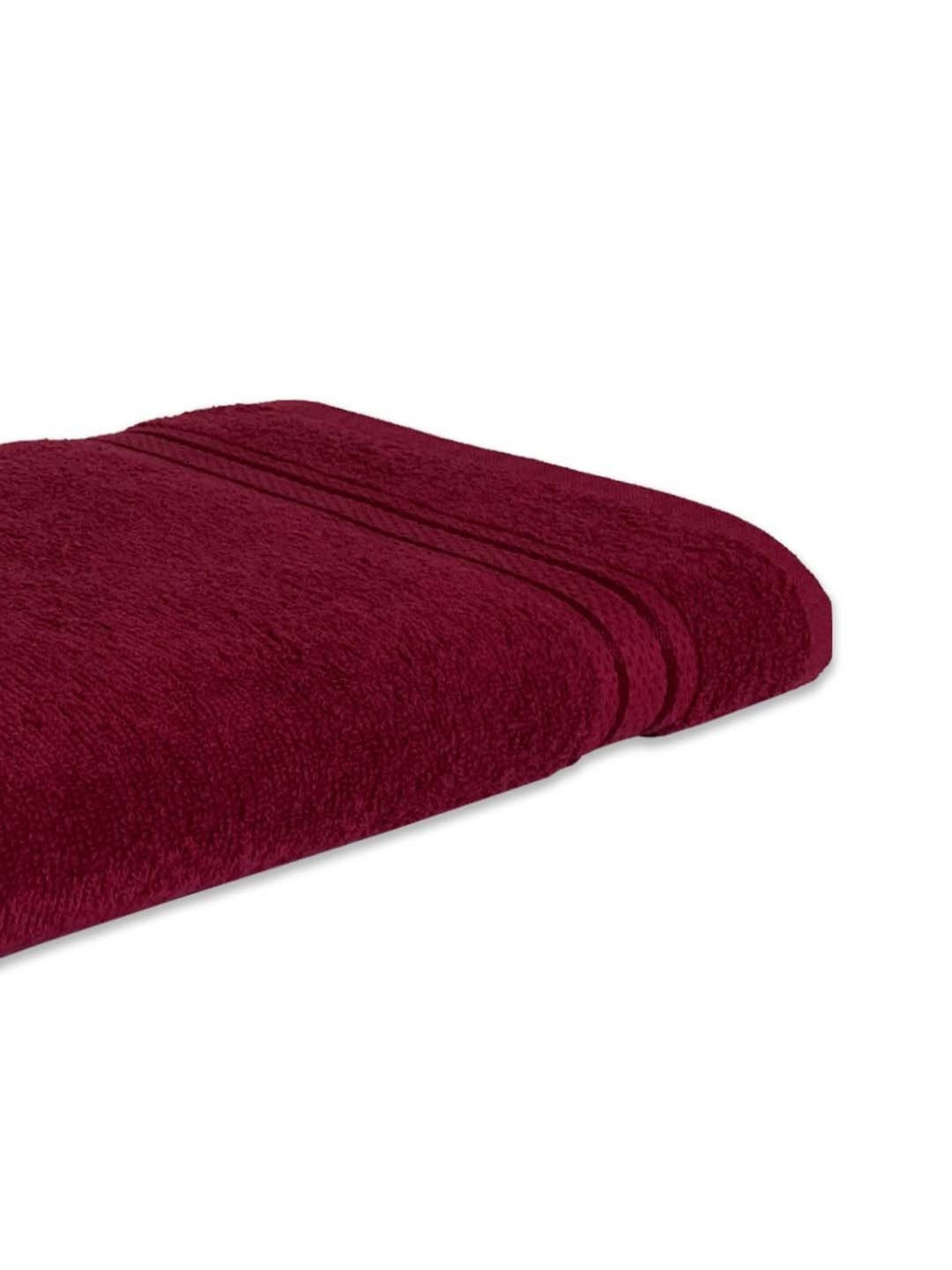 Spaces Day2Day Dark Red Cotton 400 GSM Bath Towel