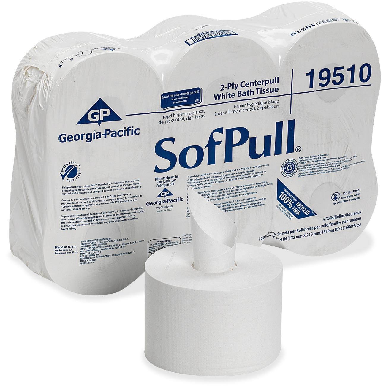 SofPull Dispenser 2ply Bath Tissue