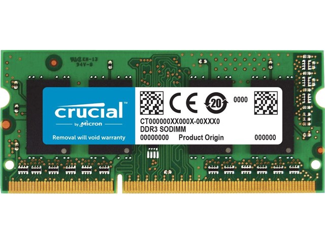 Crucial 16GB (2 x 8GB) 204-Pin DDR3 SO-DIMM DDR3L 1866 (PC3L 14900) Notebook Memory Model CT2K102464BF186D