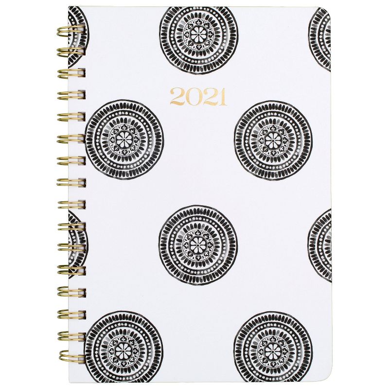 2021 Planner 5.875" x 8.5" Brooklyn Hardcover Medallion - Cambridge