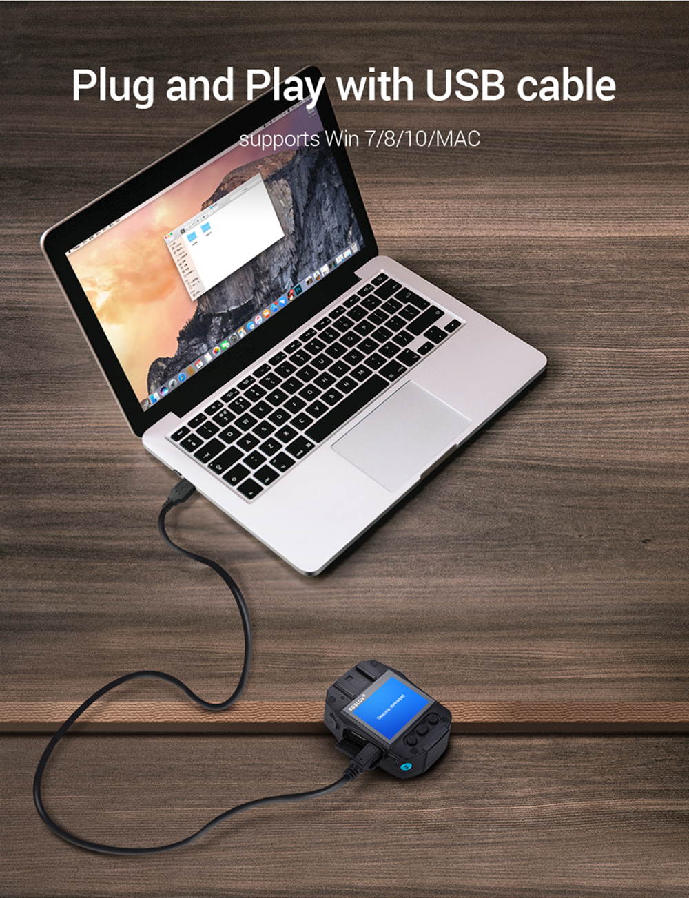 Boblov HD 1296P Body Worn Camera 64GB Police Security IR Night Vision 32MP Video