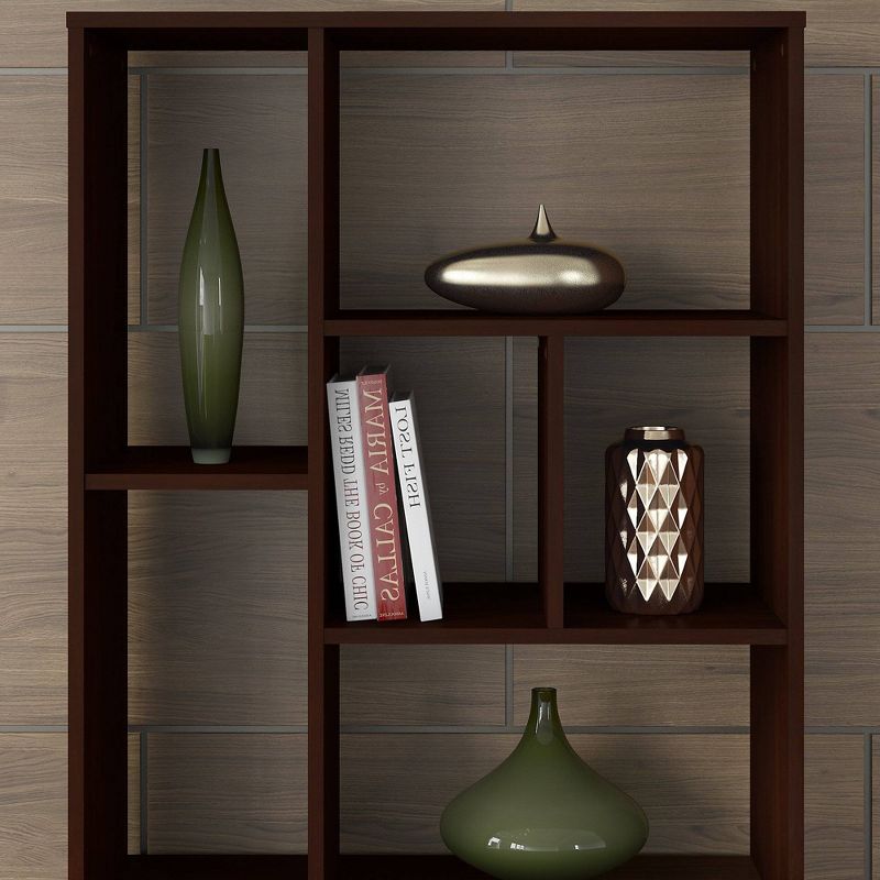 65" Centura 8 Shelf Bookcase Century Walnut - Kathy Ireland Home