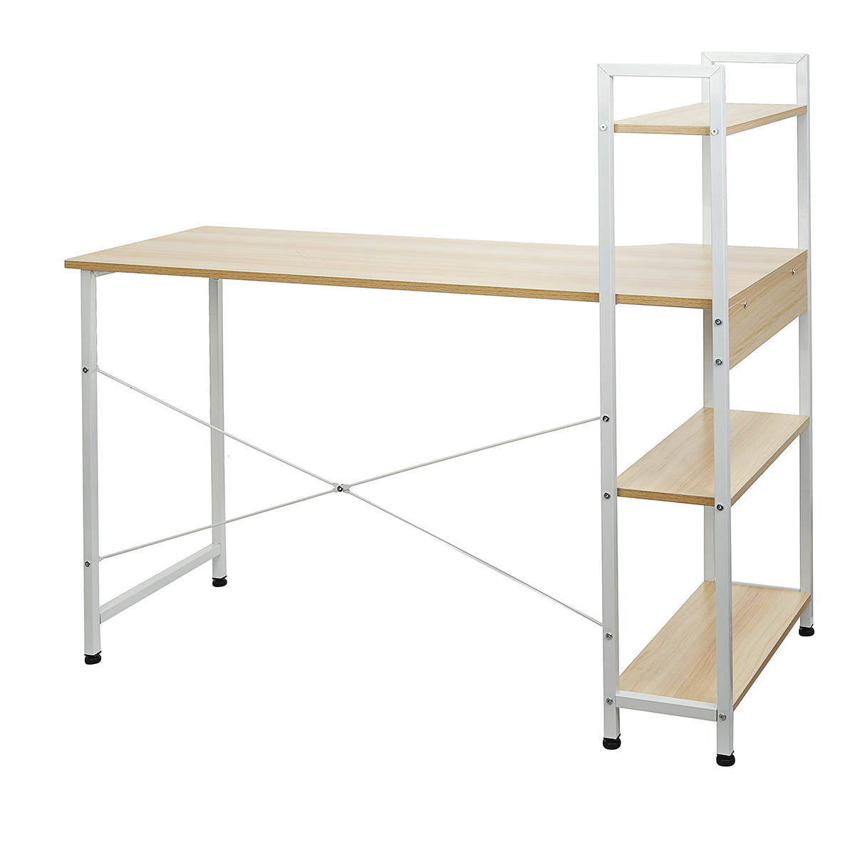 4FT Computer Desk PC Laptop Corner Gaming Table Study Workstation Sai Fir Color