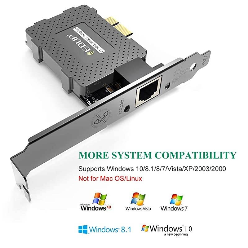 Gigabit Ethernet PCI Express PCI-E Network Card 10/100/1000Mbps RJ45 LAN Adapter Converter for Desktop PC