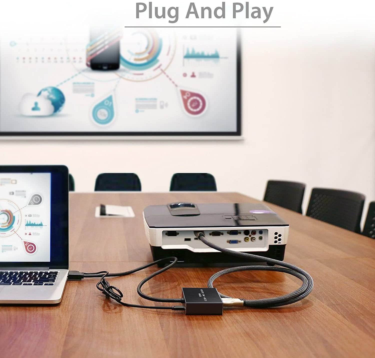 HDMI Audio Extractor Converter HDMI to Optical Toslink SPDIF with 1M HDMI 1.4 Cable and 3.5mm Stereo Audio Splitter Adapter Support 4K x 2K 3D