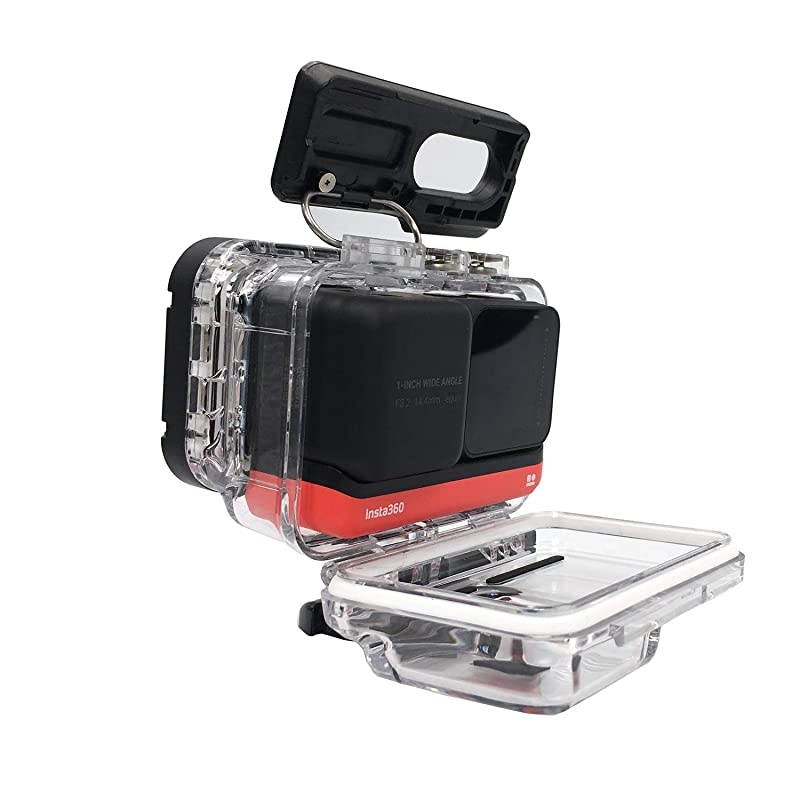Underwater Protective Case Waterproof Housing Compatible with Insta360 ONE R 1Inch Edition
