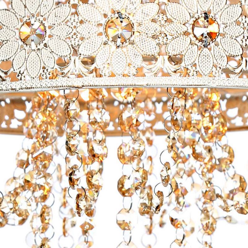 12.5" Jeweled Blossoms Hanging Ceiling Light - River of Goods