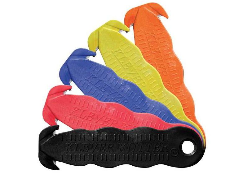 KLEVER KUTTER KCJ-1Y Safety Cutter, Fixed Blade, Safety Recessed, Boxes; Film;