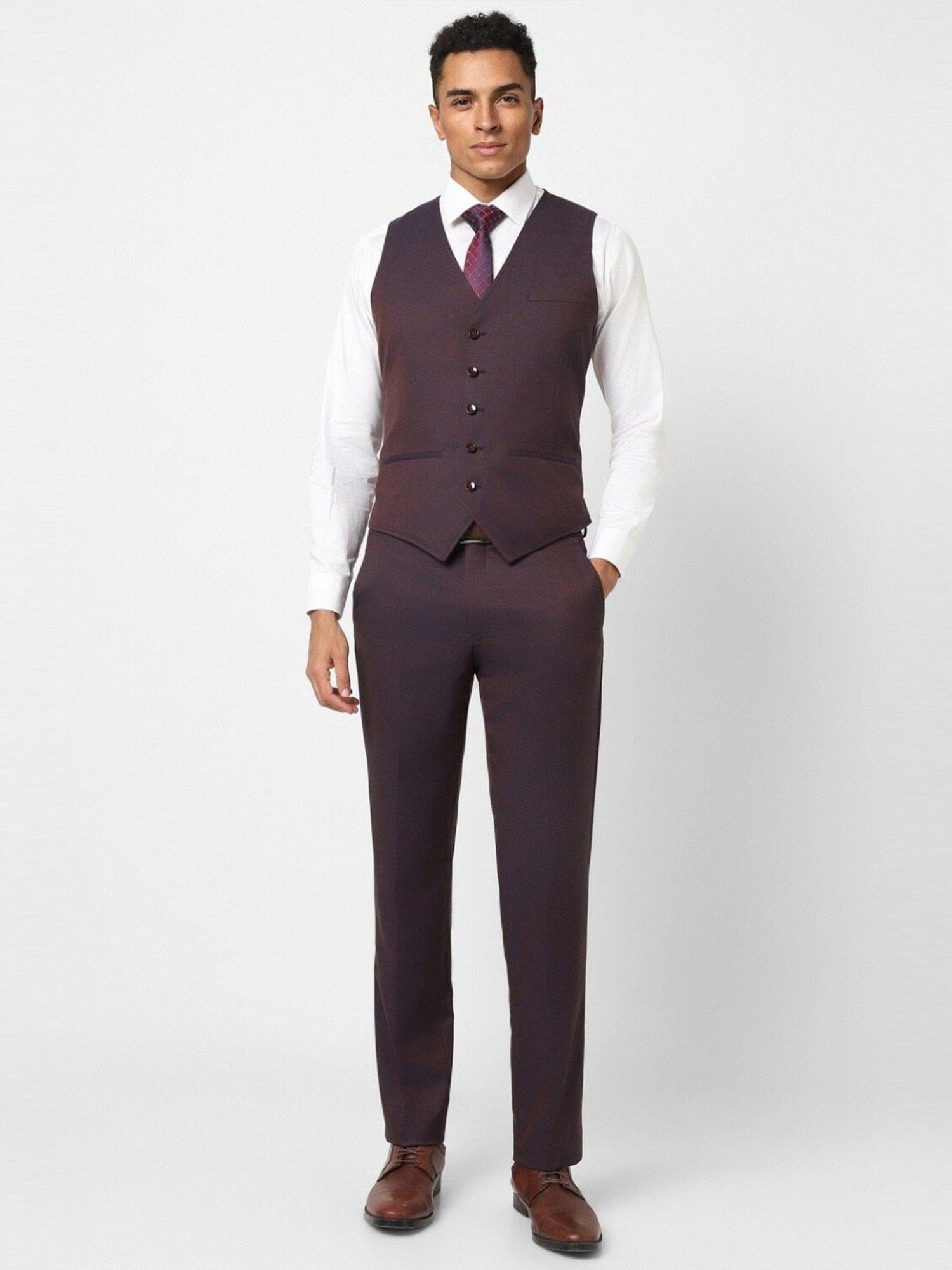 Parx Black Regular Fit Two Piece Suit