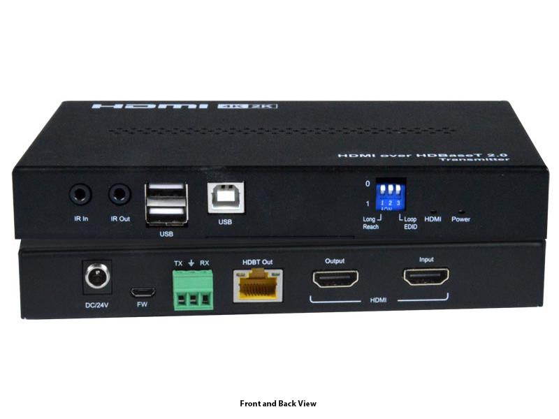 NTI ST-C6USB4K18GB-HDBT 4K 18Gbps HDMI USB KVM Extender over HDBase-T w/2-Yr Warranty