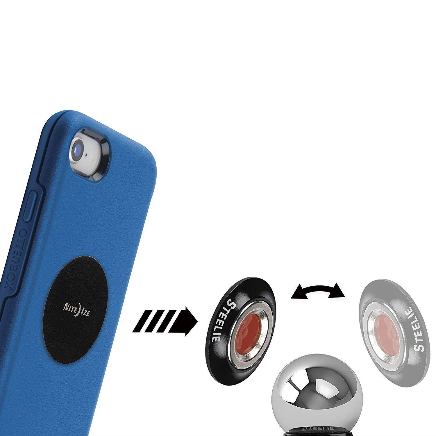 Nite Ize Steelie Orbiter Dash Kit - Low Profile Magnetic Car Dash Mount for Smartphones