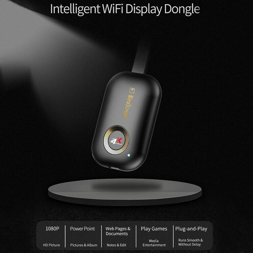 MiraScreen Miracast 1080P DLNA WiFi Display Receiver Wireless HDMI TV Dongle 2.4G/5.8G