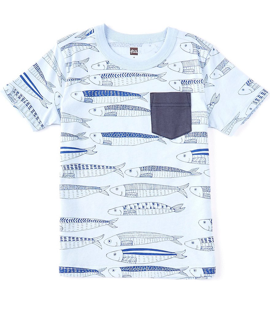 Tea Collection Little Boys 2-6 Short-Sleeve Pop Pocket Graphic Tee