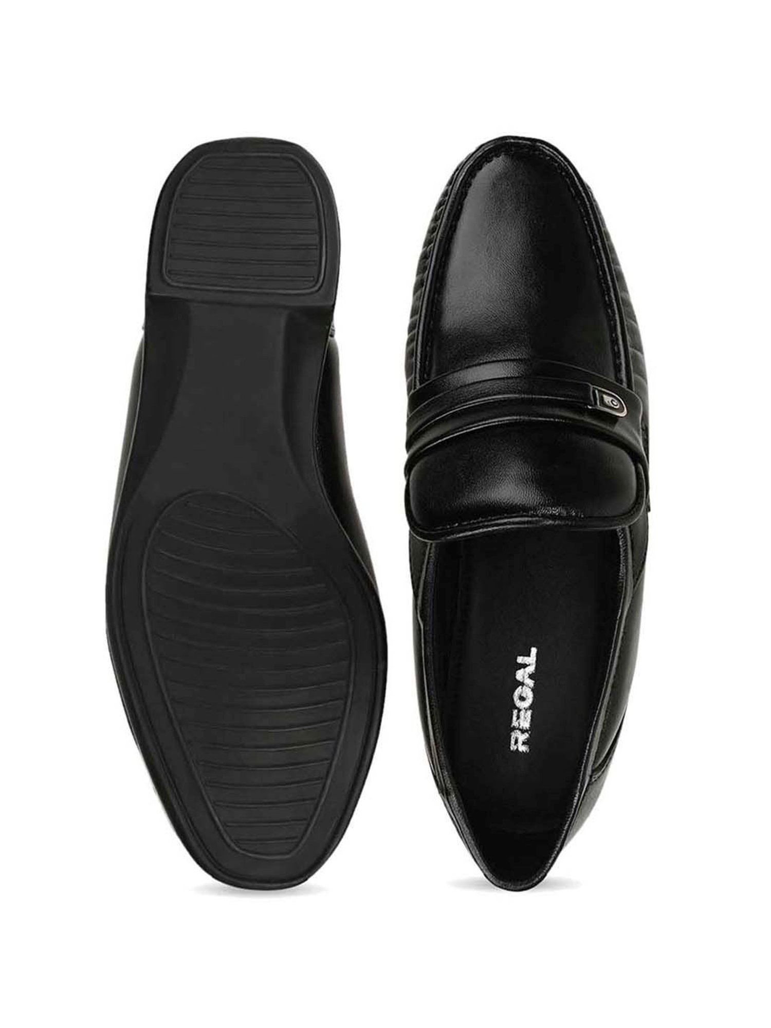 Regal Men's Black Formal Loafers