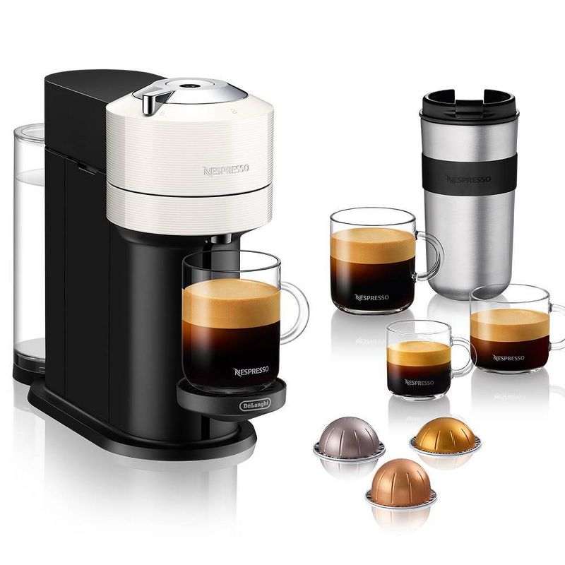 Nespresso Vertuo Next Coffee and Espresso Machine by De'Longhi - White