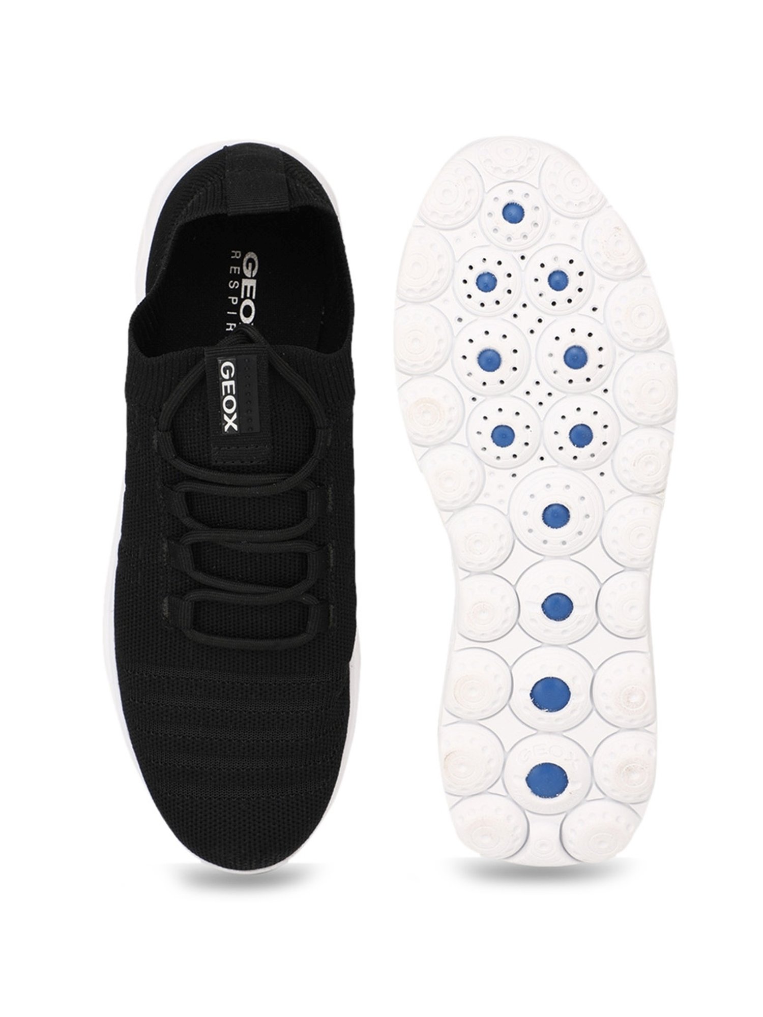 Geox Women's Spherica Black Sneakers