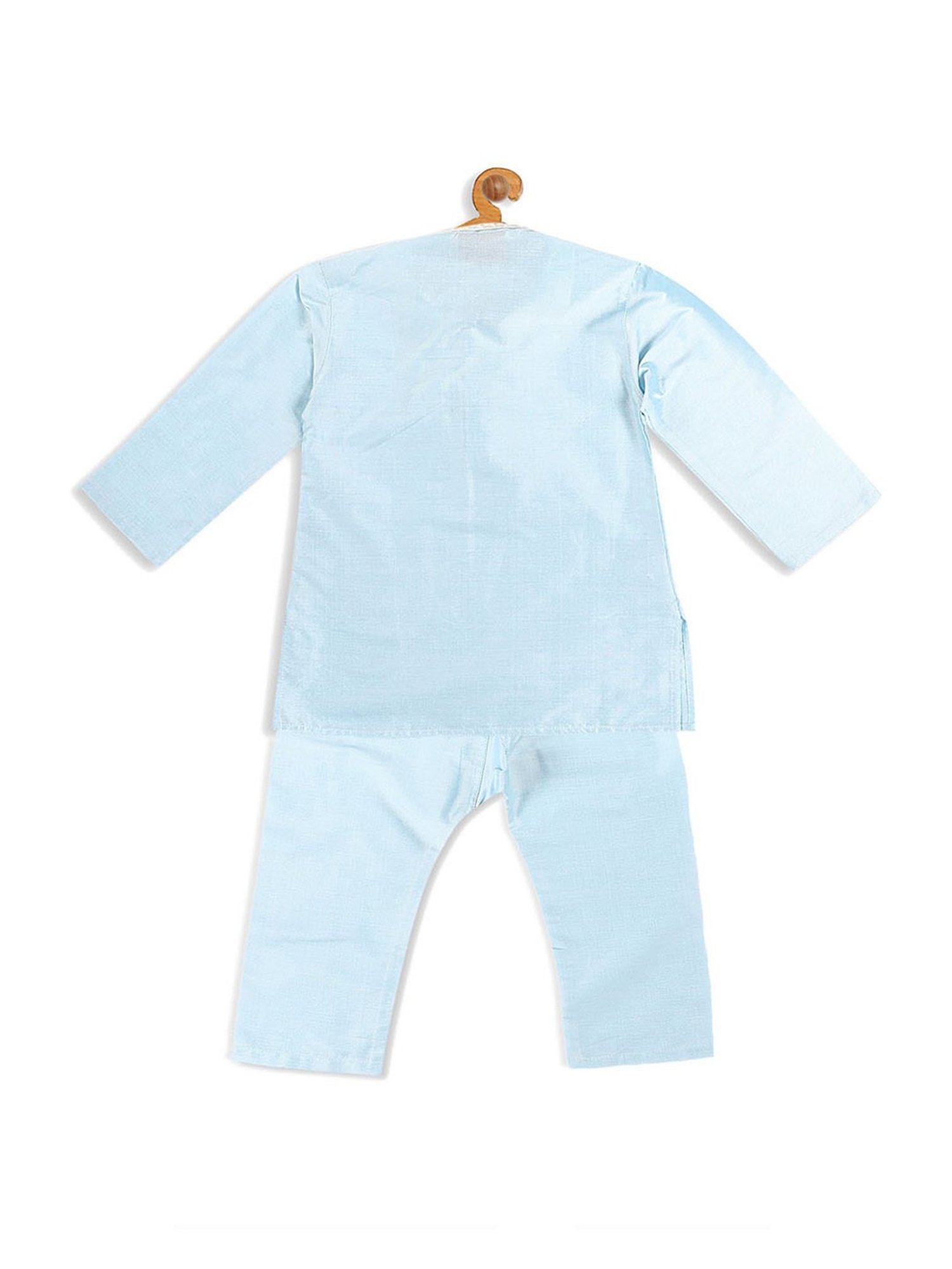 VASTRAMAY SISHU Aqua Blue Embroidered Kurta Set