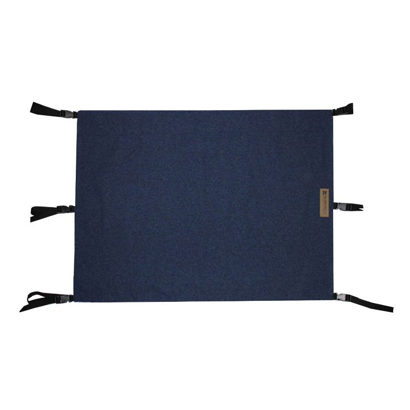 The Stair Barrier Portable Travel Regular Banister to Banister Retractable Fabric Baby and Pet Safety Gate, 36 to 42 Inch, Indigo