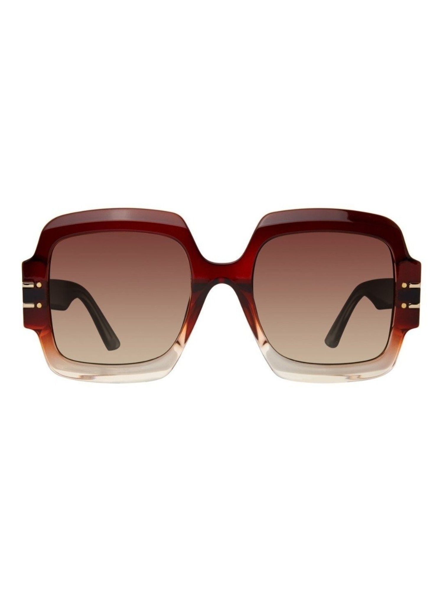 STEVE MADDEN Brown Square UV Protection Sunglasses for Women