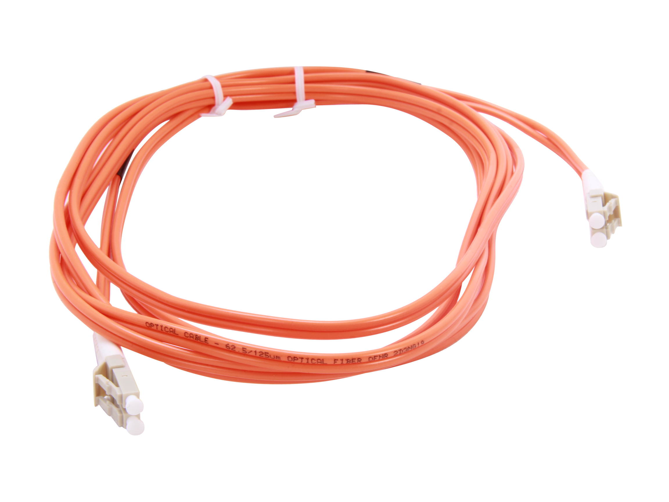 BYTECC MD-LL3 3m LC to LC Duplex (2 Strand) Cable, Multi Mode 62.5/125 Standard Zipcore