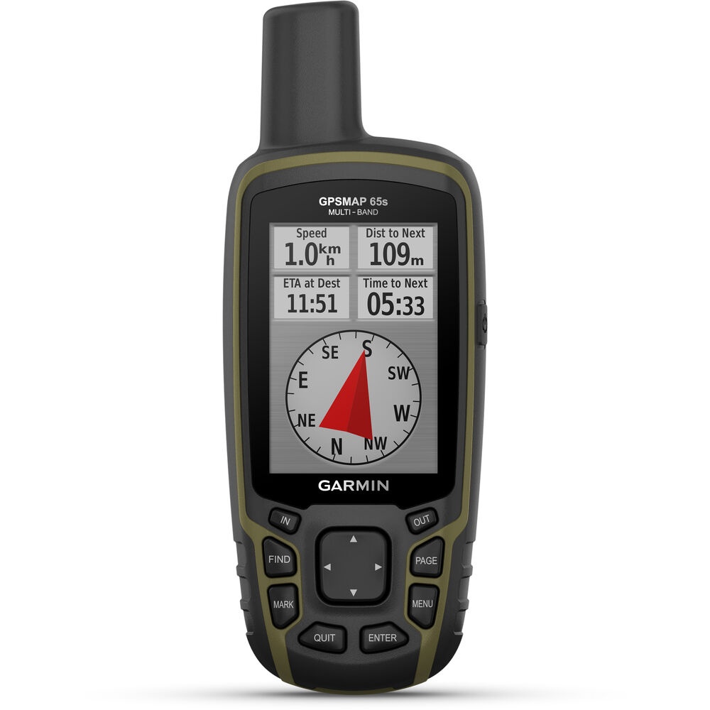 Garmin GPSMAP 65s, Multi-Band/Multi-GNSS Handheld with Sensors