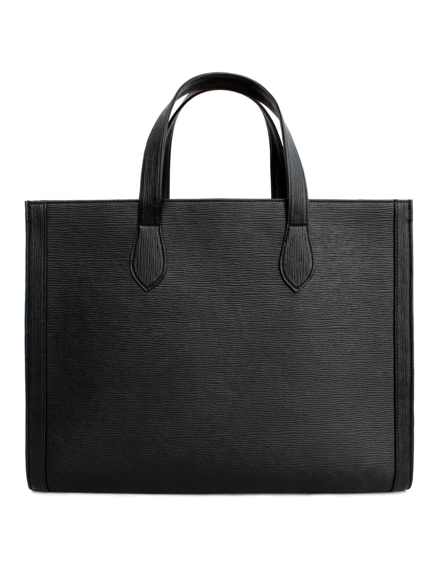 Modern Myth Cosmic Black Textured Large Tote Bag