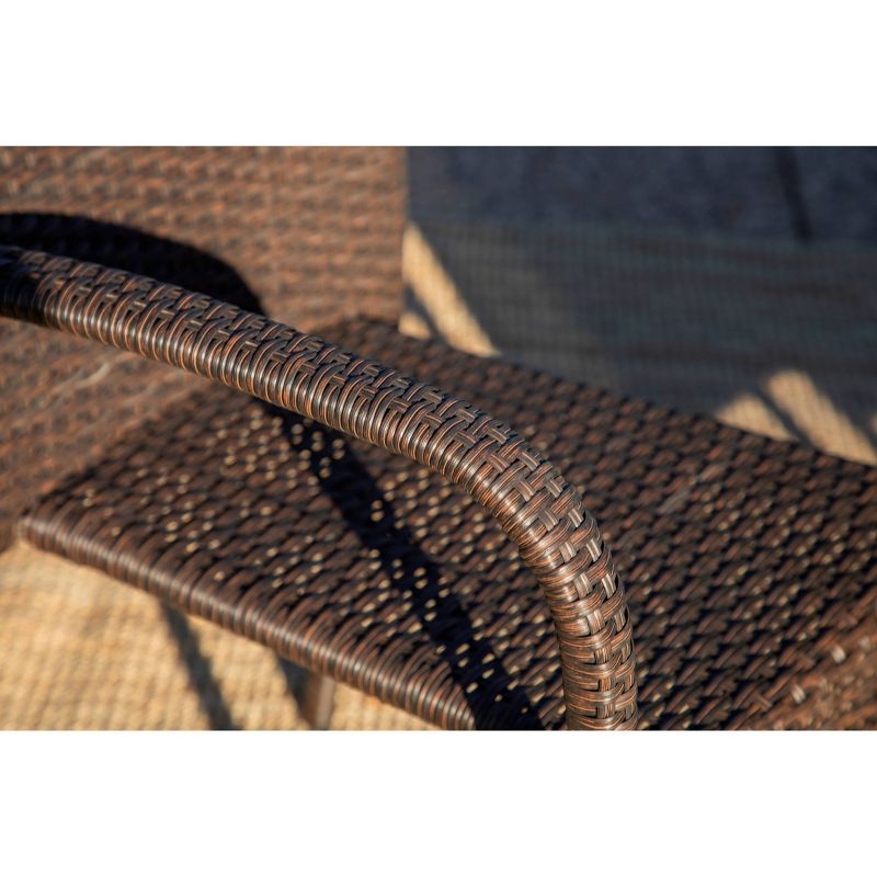 Ariana 5pc Outdoor Wicker Dining Set - Brown - Coaster