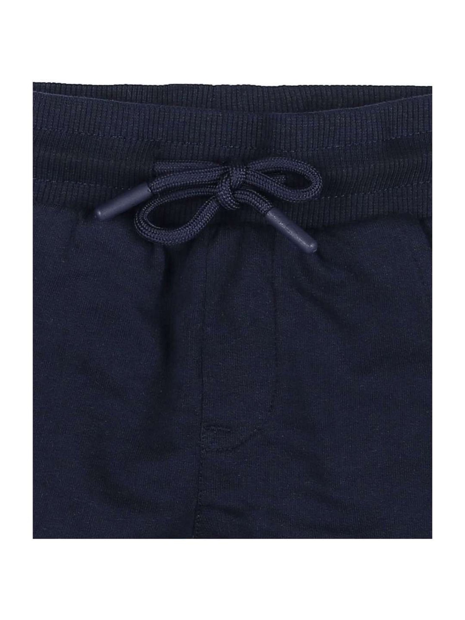 U.S. Polo Assn. Kids Blue Cotton Slim Fit Shorts