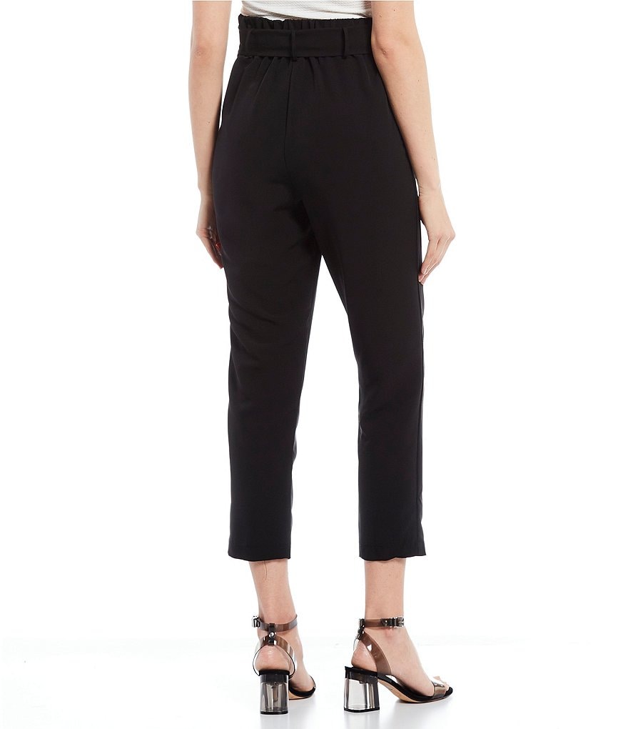 Evolutionary Paperbag Waist D-Ring Belt Ankle Pants