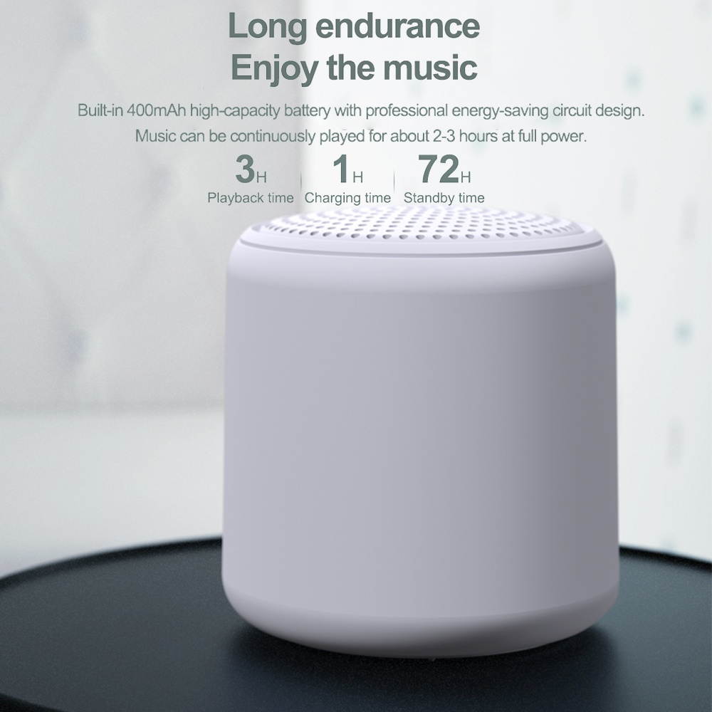 Portable Wireless Bluetooth 5.0 Speaker Mini Music Audio Stereo Sound Speaker Loudspeaker Bass Soundbox with Microphone for Phone