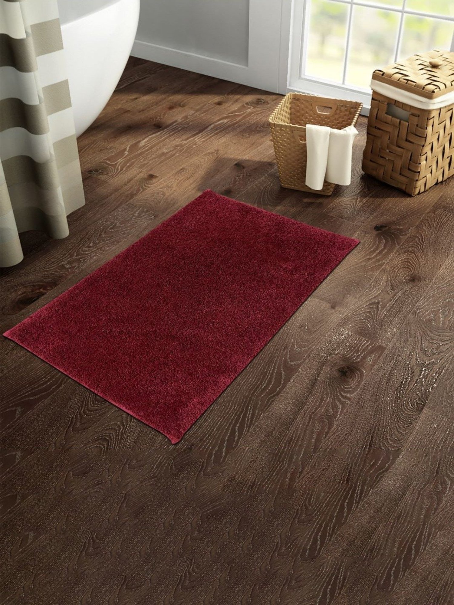 Shannon Clark Love Under The Stars Cushion Bath Mat Black - Deny Designs