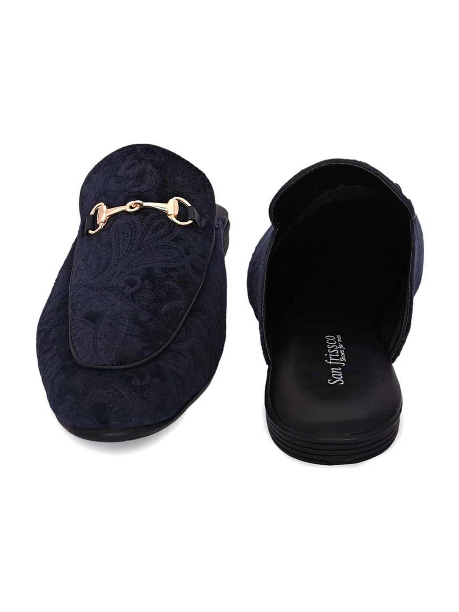 San Frissco Men's Navy Mule Shoes