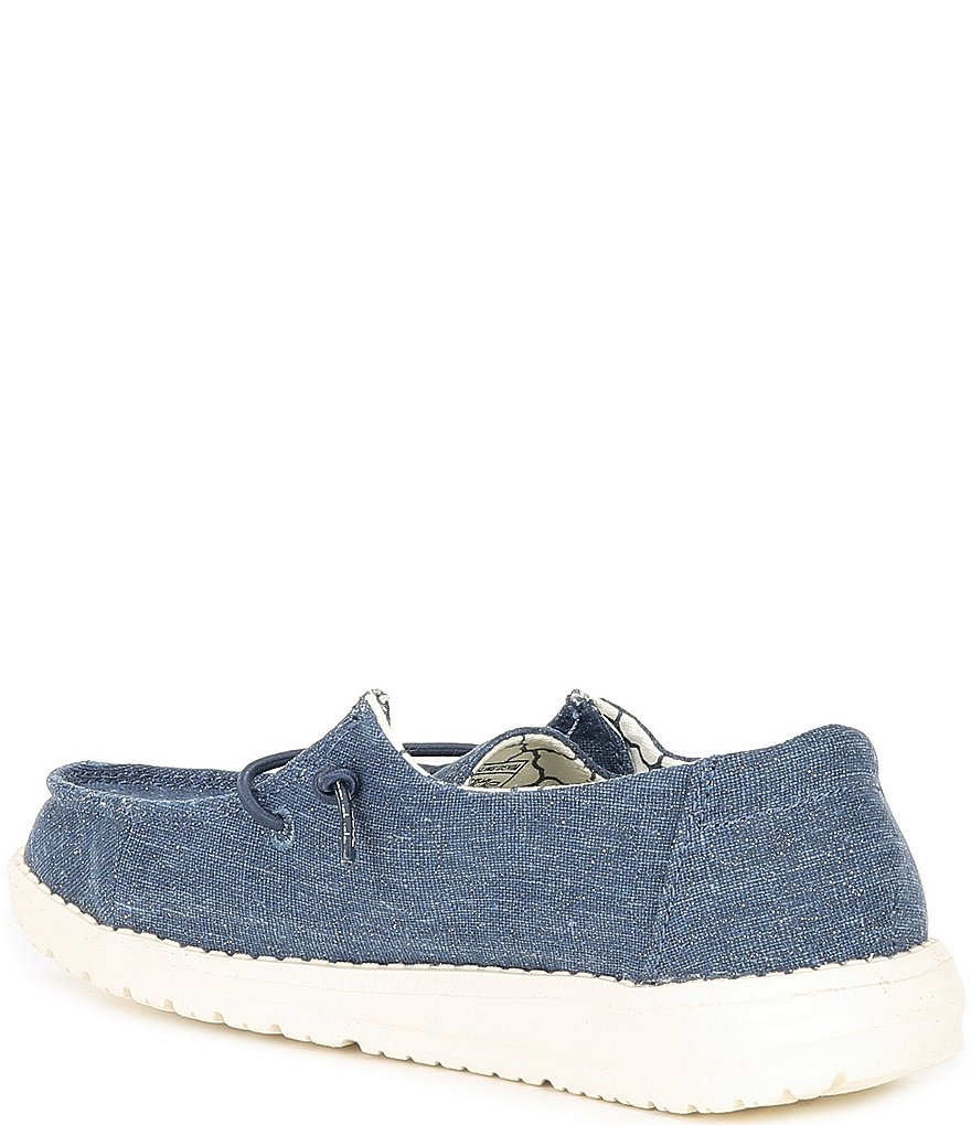 Hey Dude Girls' Wendy Linen Washable Slip-Ons (Toddler)