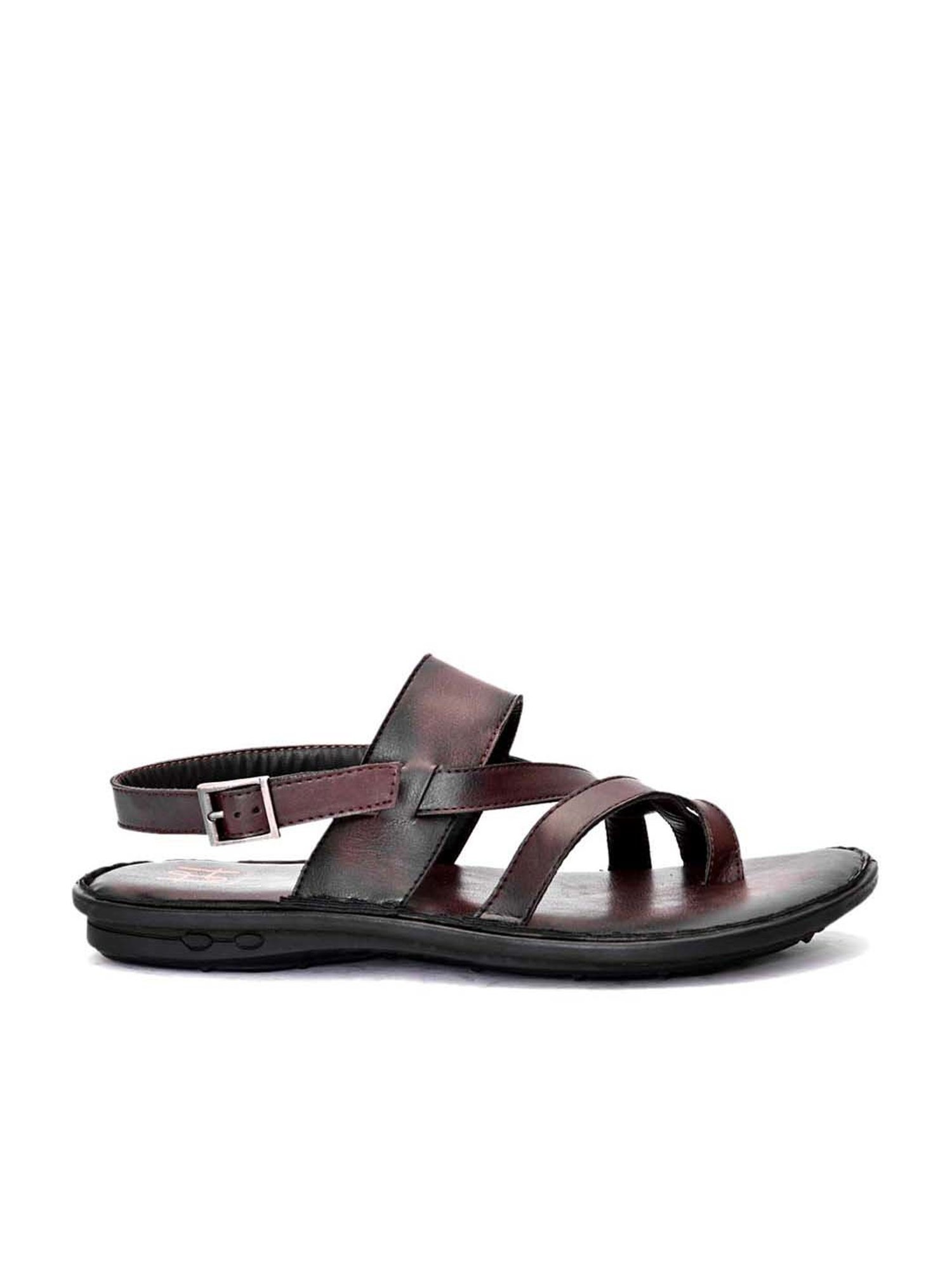 Hydes N Hues Men's Umber Brown Back Strap Sandals