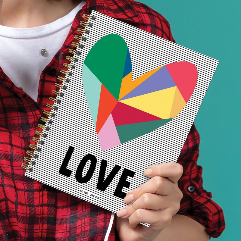 2021-22 Academic Planner 8"x6" Loving Stripes Daily/Weekly/Monthly - The Time Factory