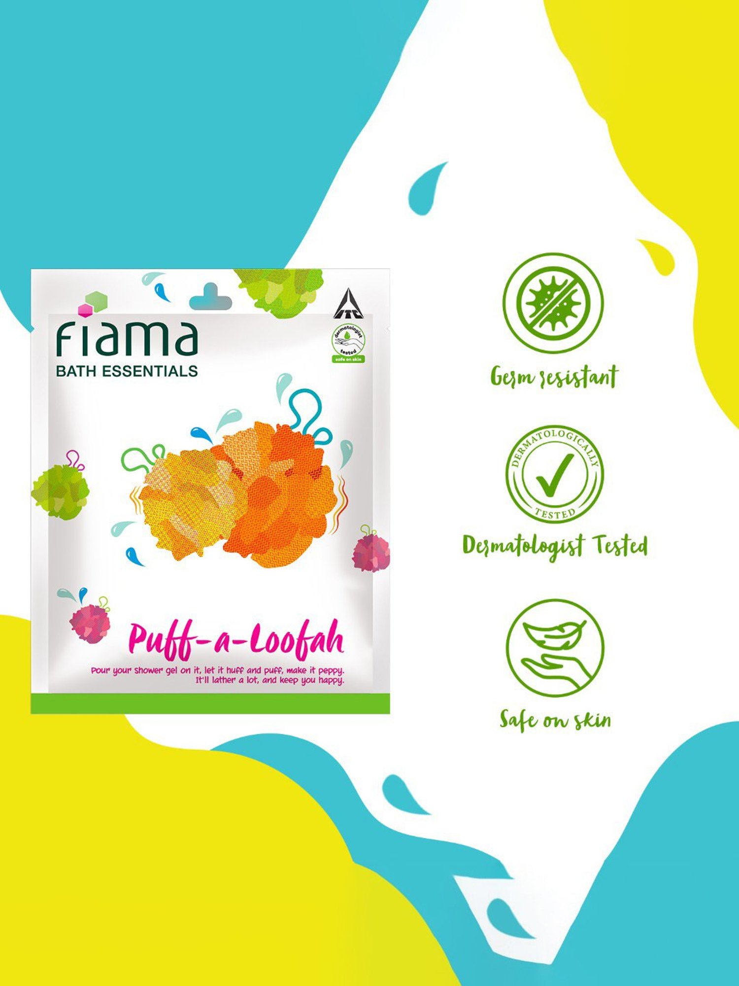 Fiama Bath Essentials Puff-a-Loofah