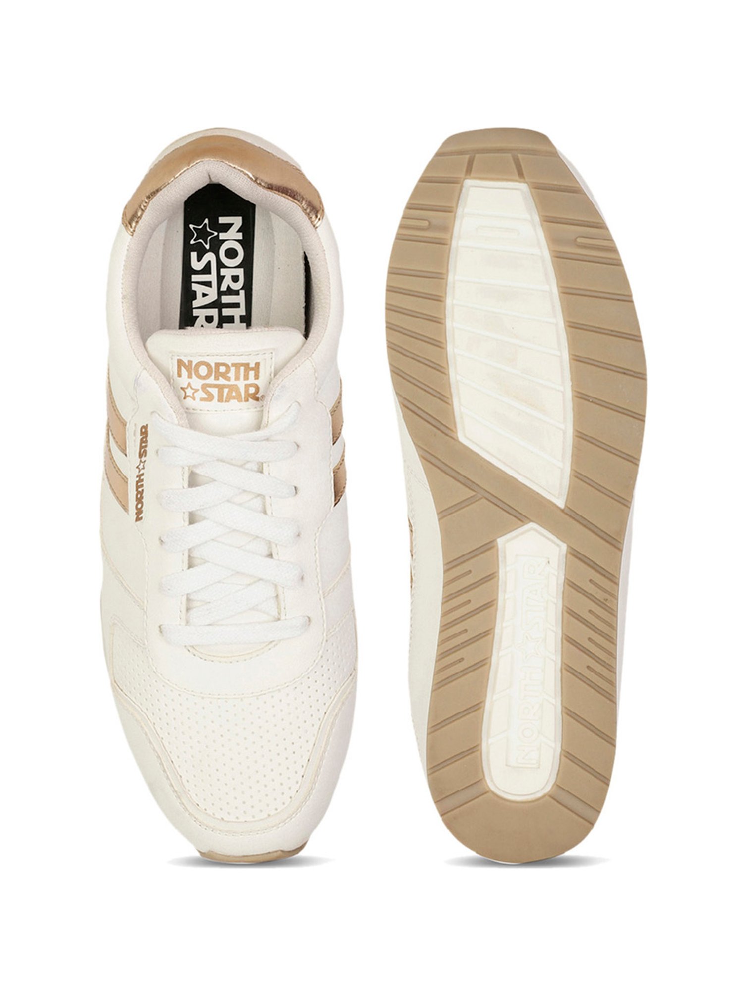 North Star by Bata Women's White Sneakers