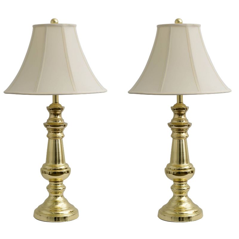 32" Set of 2 Thompson Touch Control Table Lamp Gold - Decor Therapy