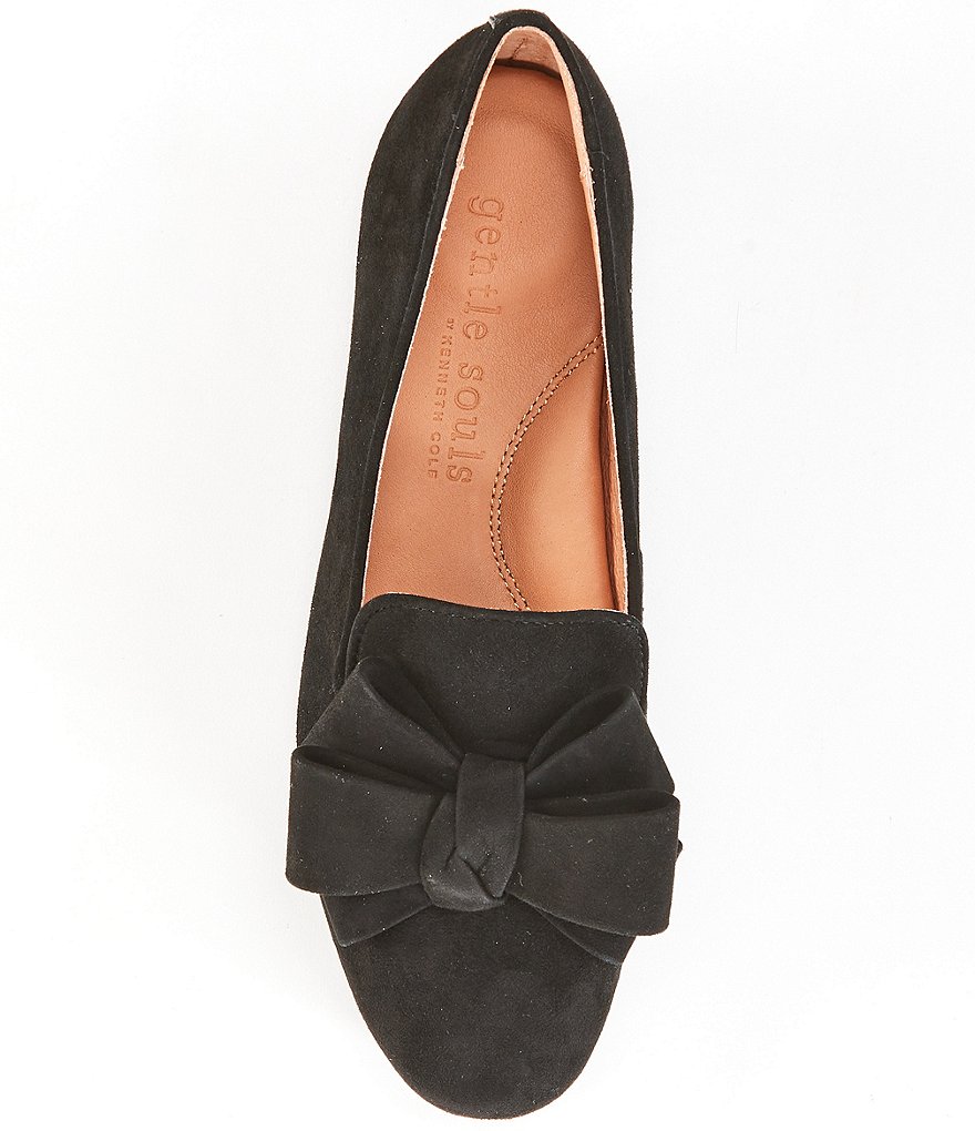 Gentle Souls Eugene Suede Ribbon Bow Loafers