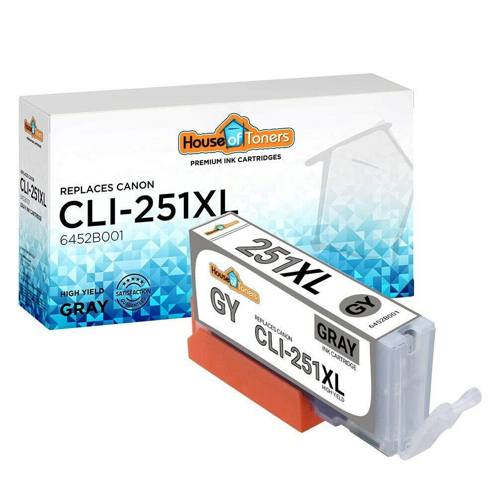 CLI-251XL Gray for Ink Cartridge for Canon PIXMA iP8720 MG6320 MG7120 MG7520