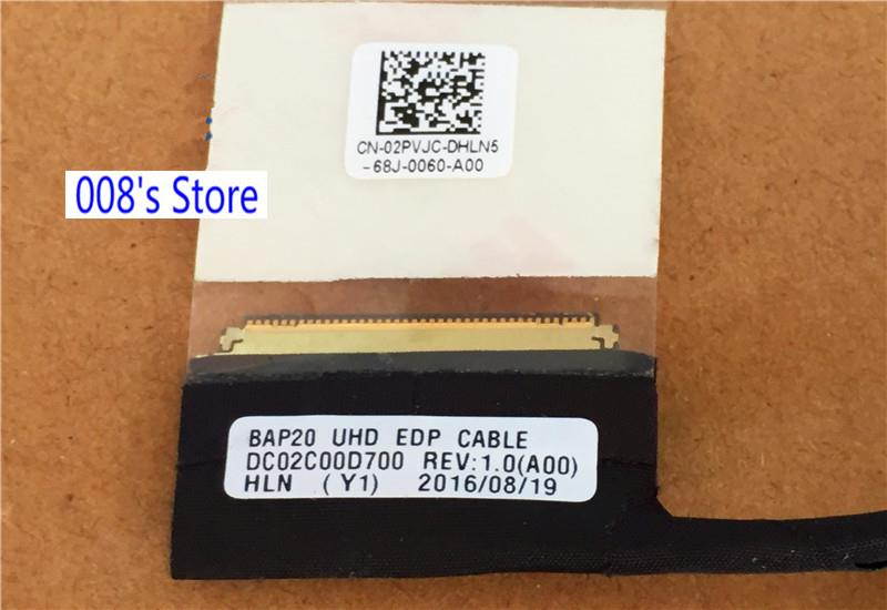 New LCD Cable For DELL ALIENWARE 17 R4 2PVJC 02PVJC BAP20 UHD EDP TB DC02C00D700 Notebook Screen LVDS Flex Video Laptop Display