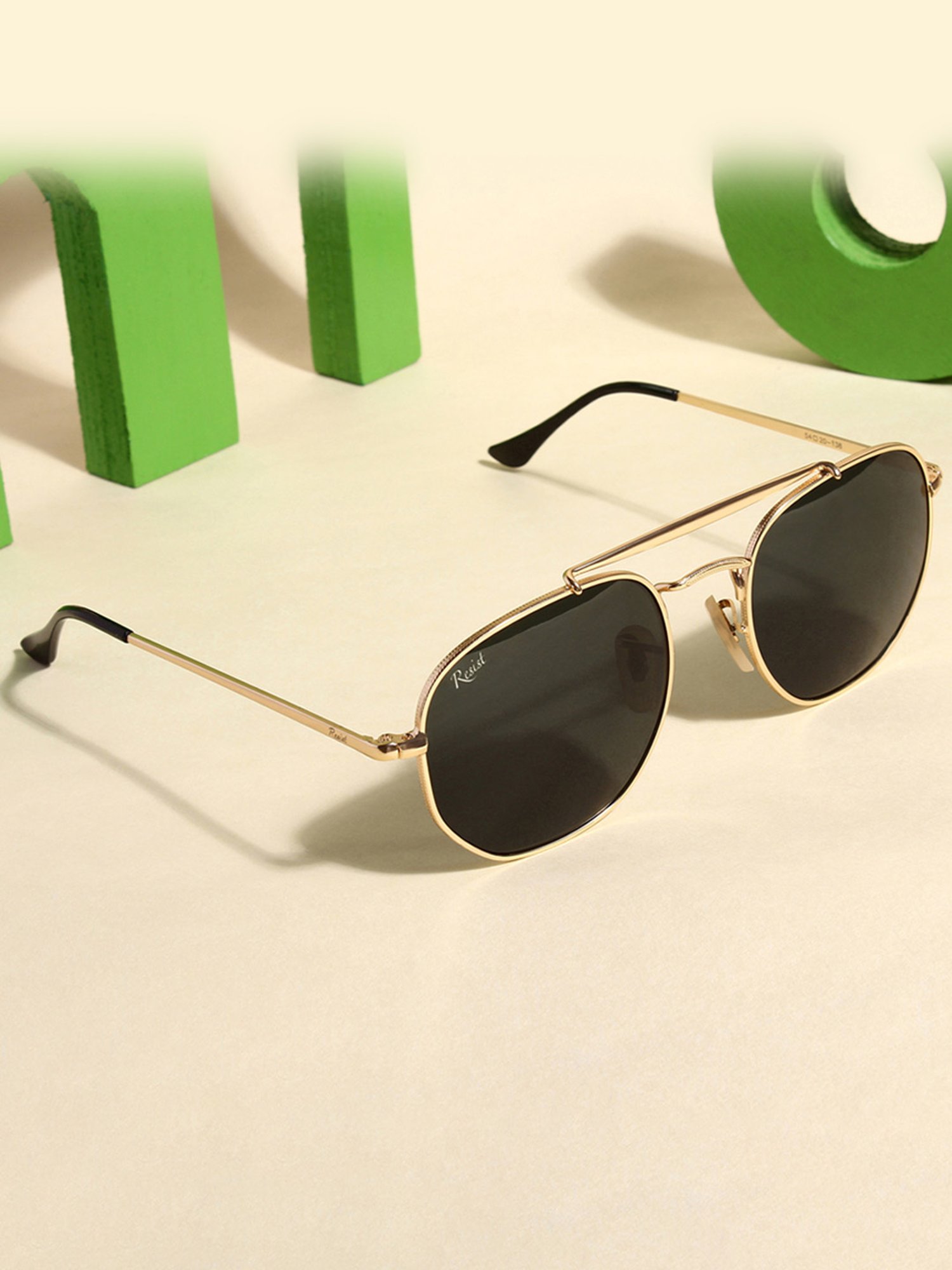 Resist Eyewear Black UV Protection Unisex Sunglasses