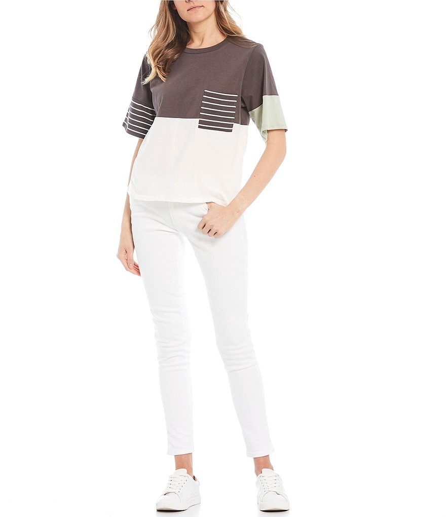 Love On A Hanger Colorblock Pocket Tee