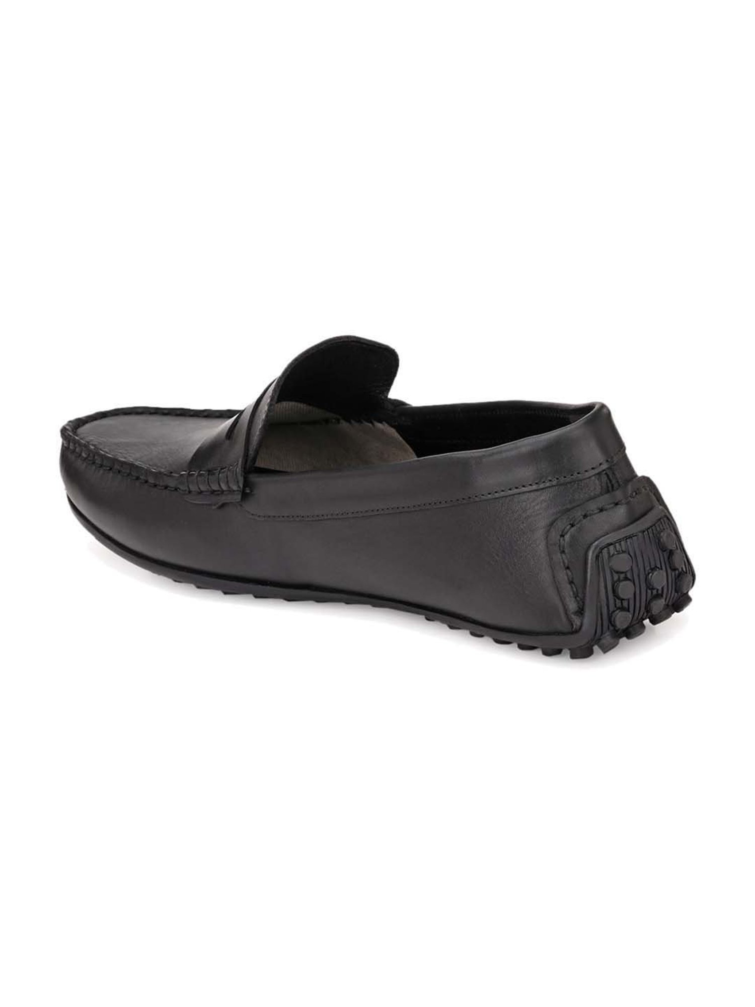 Carlo Romano Men's Black Casual Loafers