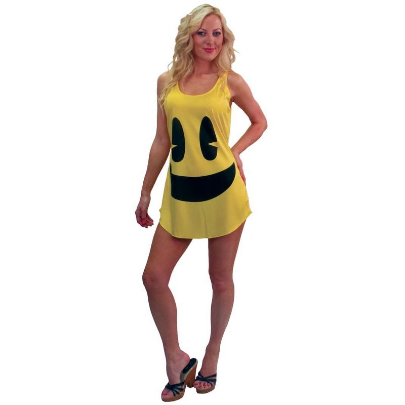 Seasonal Visions Pac-Man Deluxe Costume Tank Costume Dress Adult/Teen Standard