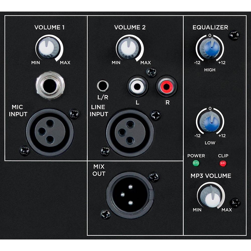 Gemini AS-15P Professional Portable 15" Active Powered PA Loudspeaker Speaker