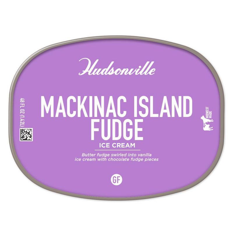 Hudsonville Mackinac Island Fudge Ice Cream - 48oz