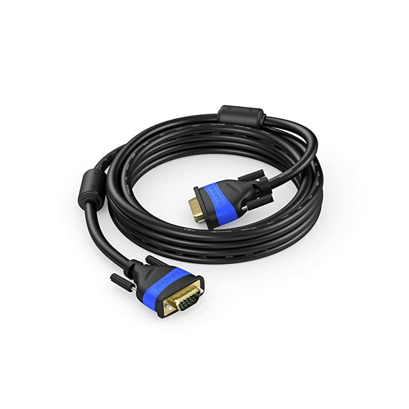 SVGA VGA Cable Male to Male Computer Monitor Cables 25 Feet Shielded Copper VGA Video Cable Connects HDTVs Graphics Cards Top Series