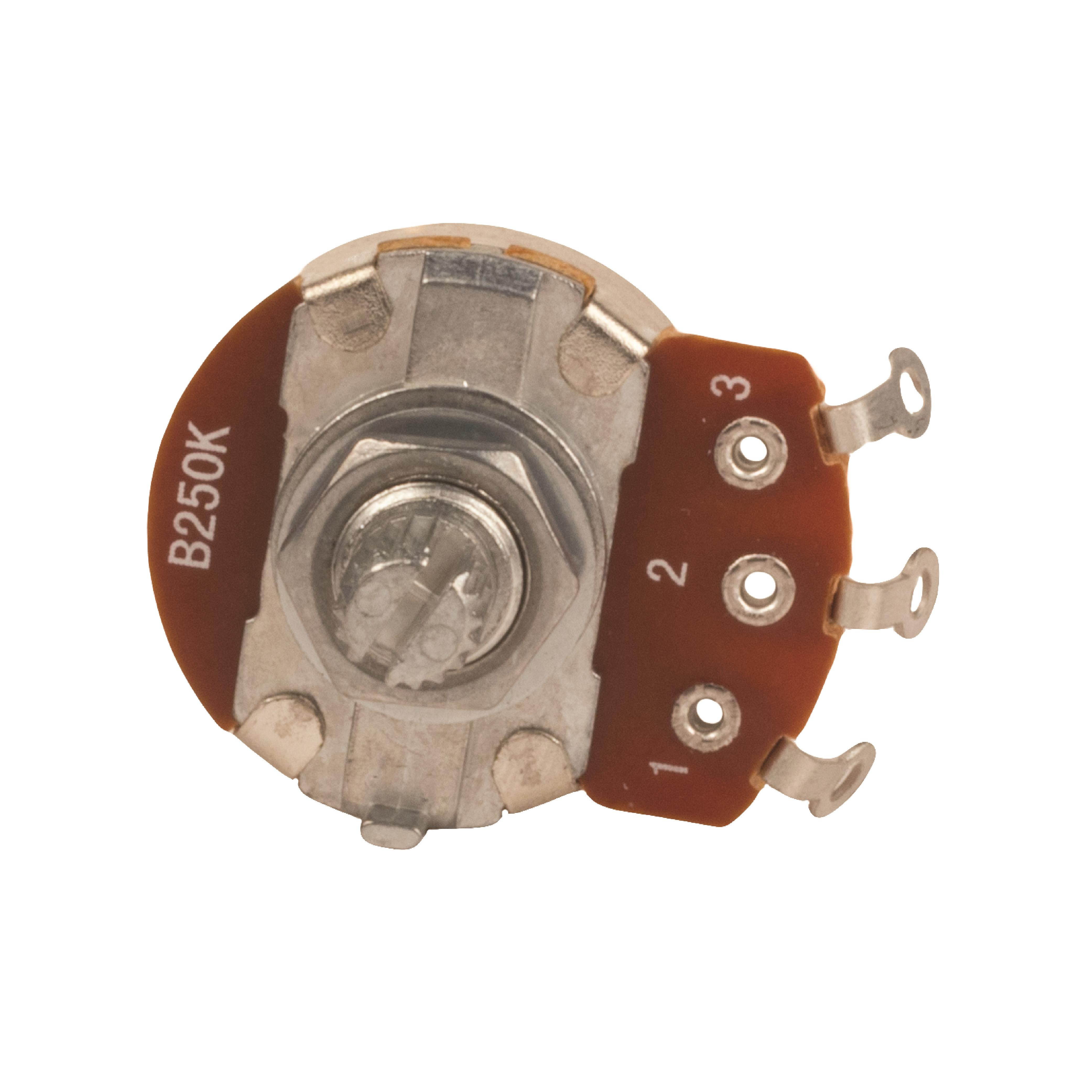 Seismic Audio - SAGA46-8Pack - 8 Pack of Replacement Linear Taper Tone Pots with Coarse Knurled Split Shaft - B250K Ohm