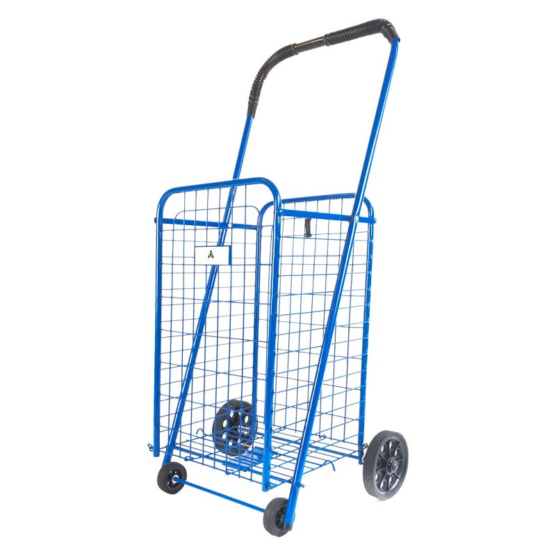 ATHome 40.5"X16"X5" Shopping Utility Storage Cart Blue